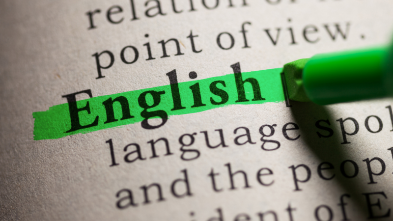 Dictionary term - 'English'