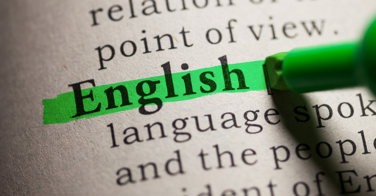 Dictionary term - 'English'